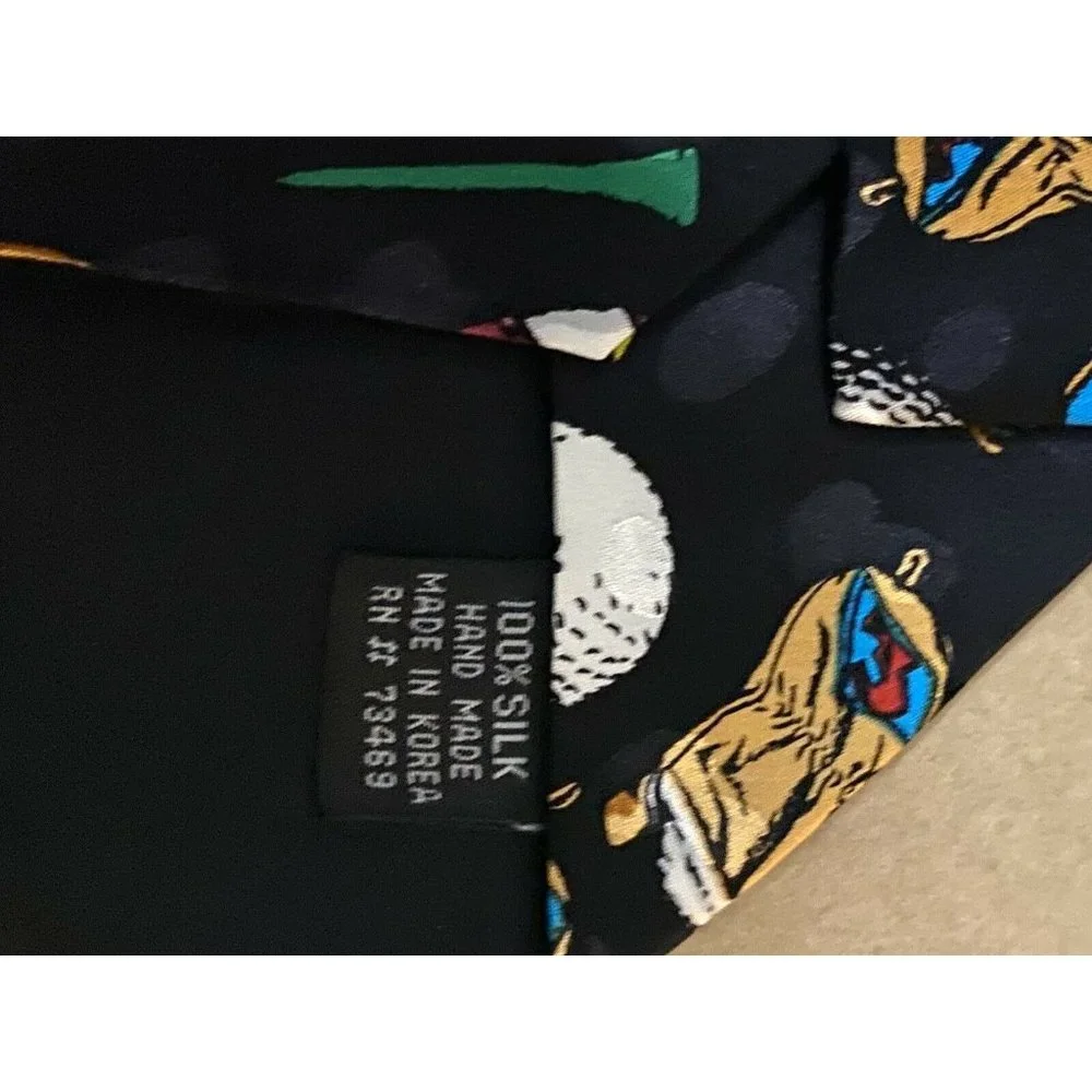 Golf‎ Sport Gear Golfclub Shoes Tie Novelty Equipment Silk Addiction